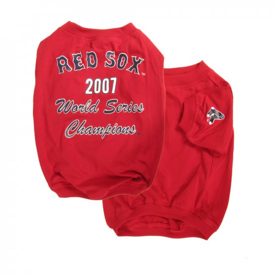 Boston Red Sox 2007 World Series Championship Dog Shirt Size XS