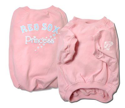 Boston Red Sox Princess Pink Dog Shirt Size Small