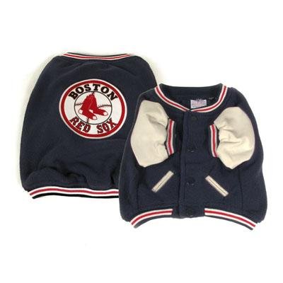 Boston Red Sox Varsity Style Dog Jacket Coat Size Small