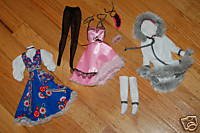 NEW Barbie doll Clothes dress garter tights accessories