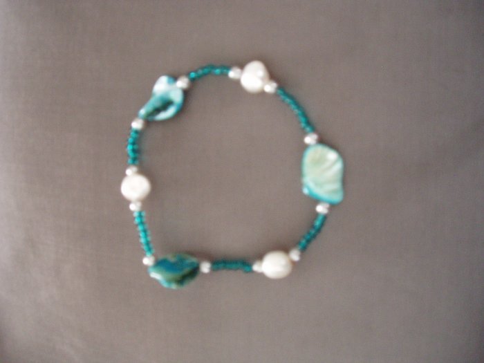 turquoise stone beaded bracelet
