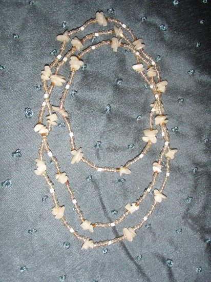 double strand Ivory shell necklace