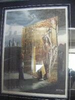 Native Print "NATIVE PEACE' framed