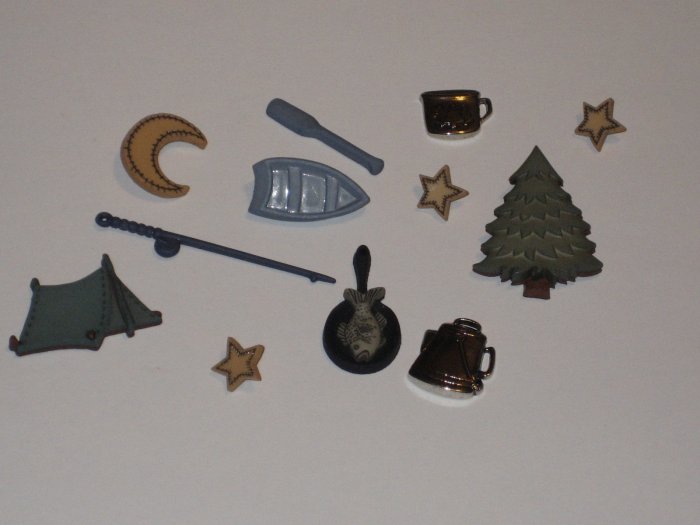 Camp Out Buttons/Charms