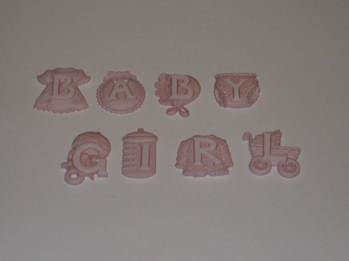 Baby Girl Buttons/Charms