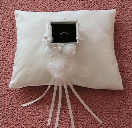 Ring Bearer pillow with Ring Carrier