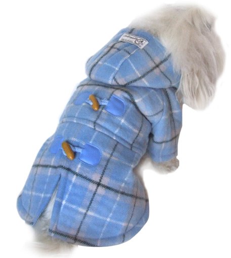 HOODED COAT LIGHT BLUE
