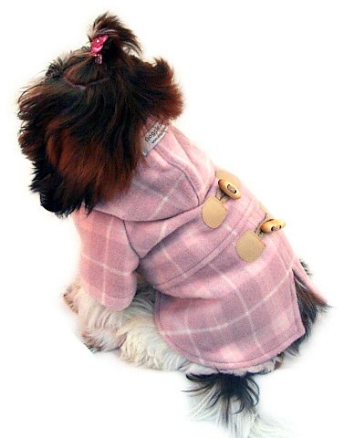 WOOL PINK HOODED COAT