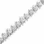 #3 s-shape 2.00 carat total diamond weight, bracelet