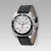 17mens zodiac Leather Chronograph Watch