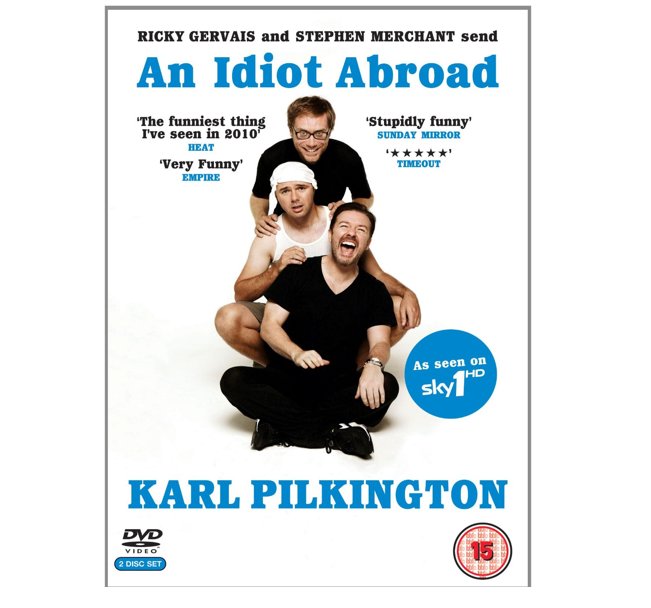 Karl Pilkington's An Idiot Abroad Rickey Gervais 2 Disc DVD