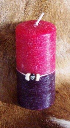 Small Pillar Burgandy