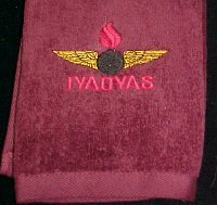 Black AO Golf Towel