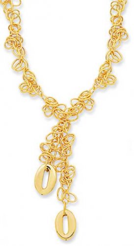 14kt Gold 17in Necklace Geometric Shape