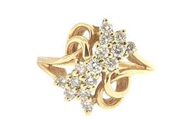 14kt Gold .45 CTW Diamond Ring Size 6.5