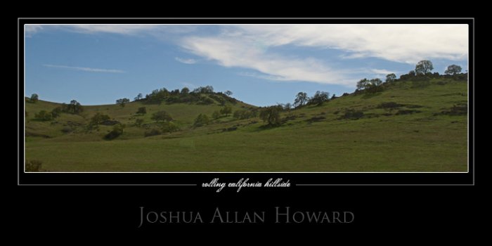 Rolling California Hillside by Joshua Allan Howard