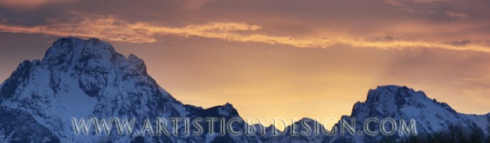 Mountain's Majesty - 10"x 30" Signed Panoramic Print