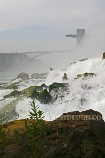 At the Base of American Falls - 20"x 30" Signed Print