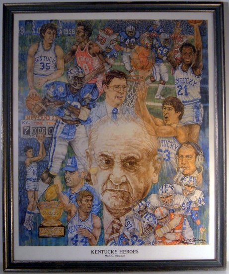 KENTUCKY HEROES WILDCATS PRINT BY MARK WEIDMER