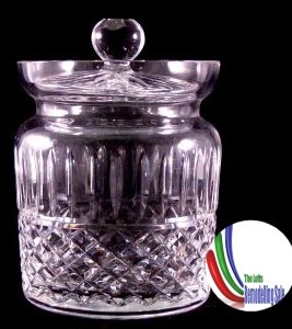 Wateford Crystal Maeve and Tramore Biscuit/Barrel Jar