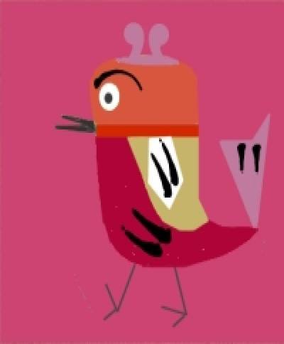 Frank - Sabby's Birds - Original Artwork - Sableux Peut-être
