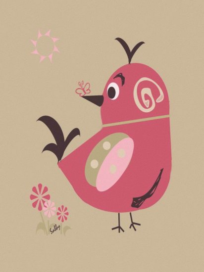 Saffron - Sabby's Birds - Original Artwork - Sableux Peut-être