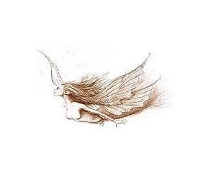 Angel in Flight - Oil Pastels - Sableux Peut-être