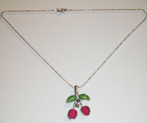 Acrylic Cherries Necklace