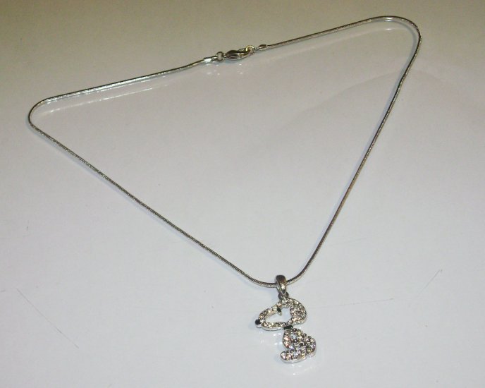 Rhinestone Snoopy Necklace