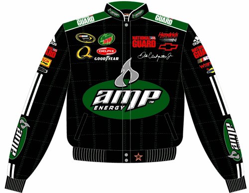 2008 DALE EARNHARDT JR. / AMP ADULT BLACK TWILL JACKET
