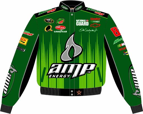2008 DALE EARNHARDT JR. / AMP ADULT GREEN TWILL JACKET