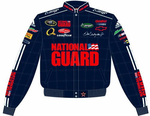2008 DALE EARNHARDT JR. / NATIONAL GUARD ADULT BLUE TWILL JACKET