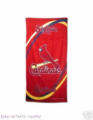 St Louis Cardinals MLB Beach / Bath Towel NEW