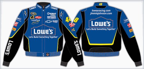 2008 JIMMIE JOHNSON LOWE'S KIDS COLOR TWILL JACKET