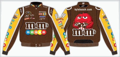 2008 KYLE BUSCH M&M'S KIDS COLOR TWILL JACKET