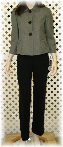TAHARI LEVINE 2pc Swing Jacket and Pants Suit size 8P "FANE"