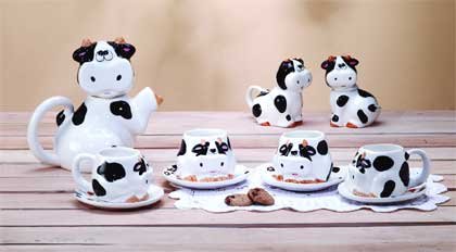 Cow Tea Set