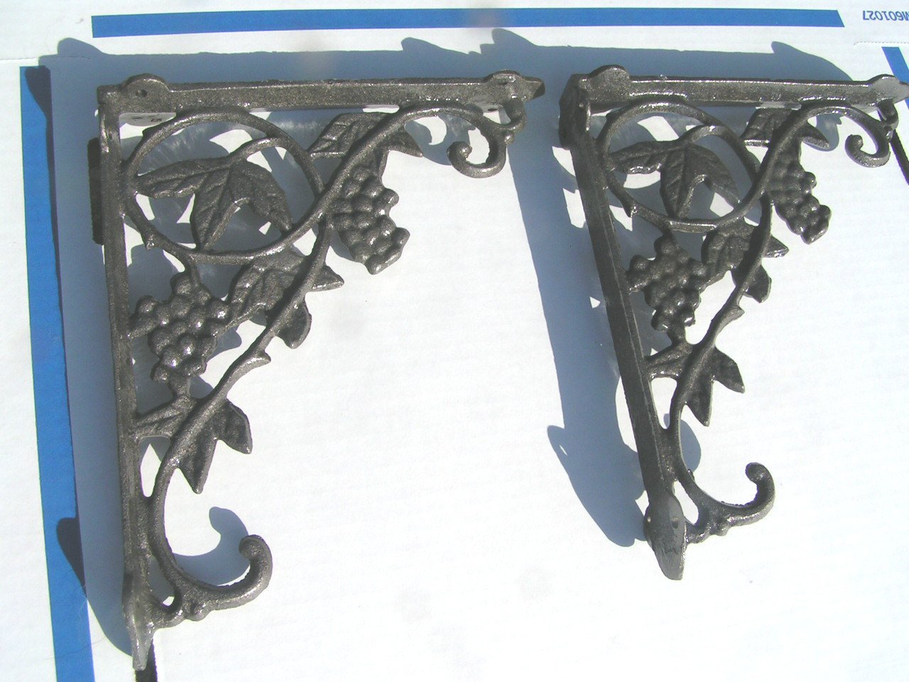 Cast Iron Wall Shelf Corner Braces Island Corbels Grey ec