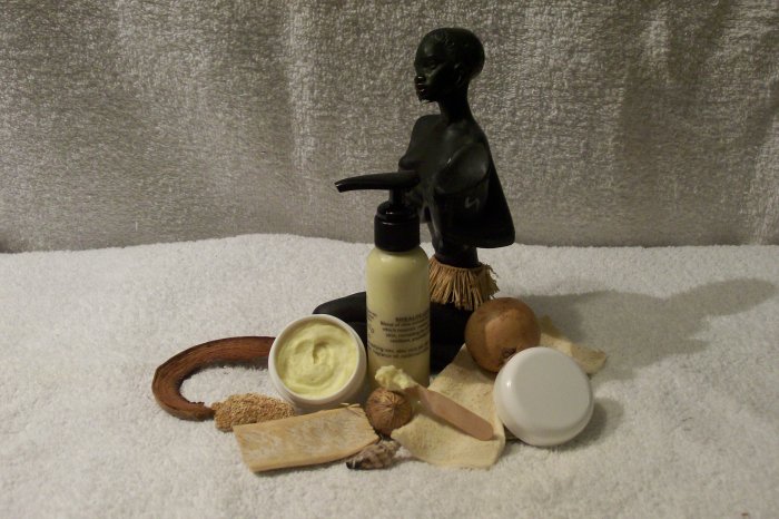 AFRICAN SHEALOE CREAM-shea butter (moisturize) & aloe (soothes) skin-ANCIENT recipe