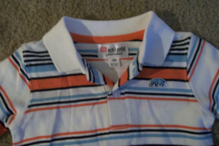 USED ECKO, KENNETH COLE SHIRTS SZ. 6/9MO. & 12MO.