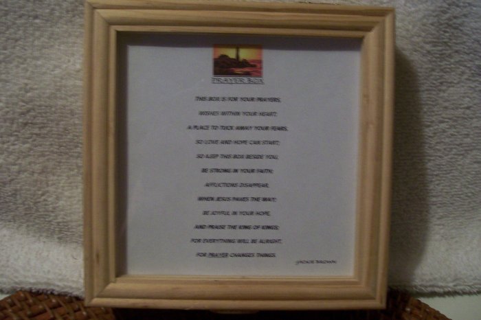 PRAYER BOX