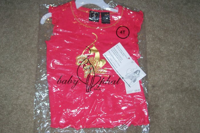 NWT BABY PHAT RUFFLED SLEEVE SHIRT...STLISH SZ. 2T