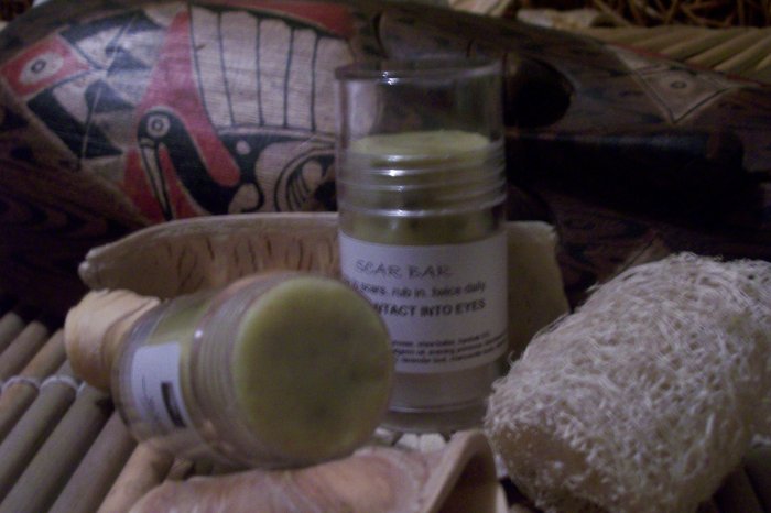 SCAR BAR(tm)-11 oils, 2 African essential oils, shea butter, rashes, marks, scars