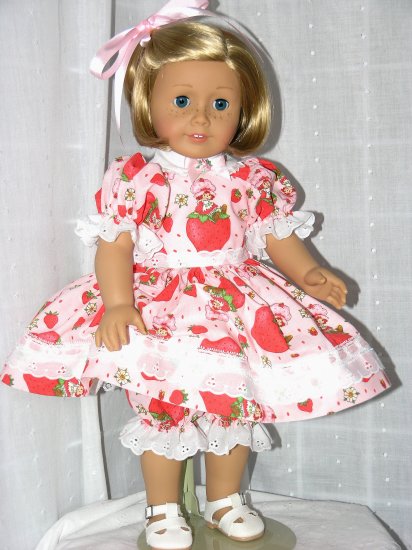 18" AMERICAN GIRL DOLL CLOTHES - DRESS, PANTALOONS, HAIR RIBBON www.exclusivelylinda.ecrater.com
