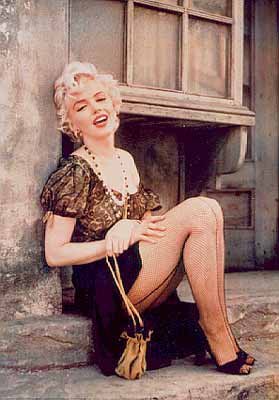 Marilyn Monroe Fishnet Stocking