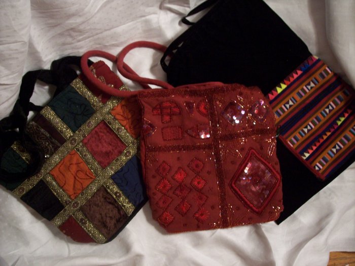 Three Hippie Purses