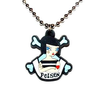 Tattoo girl Necklace Poison