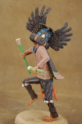Native American Hopi Indian Carved Kachina Doll Crow
