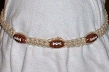 HEMP FOOTBALL NECKLACE