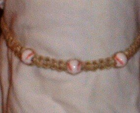 HEMP BASEBALL NECKLACE